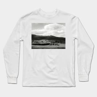 Collecting the bales - near Conwy, North Wales Long Sleeve T-Shirt